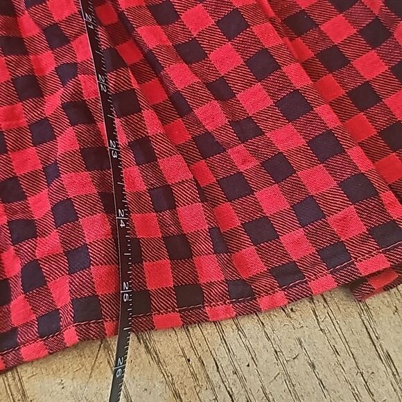 Red plaid long sleeve dress size 8 H&M - Picture 8 of 13
